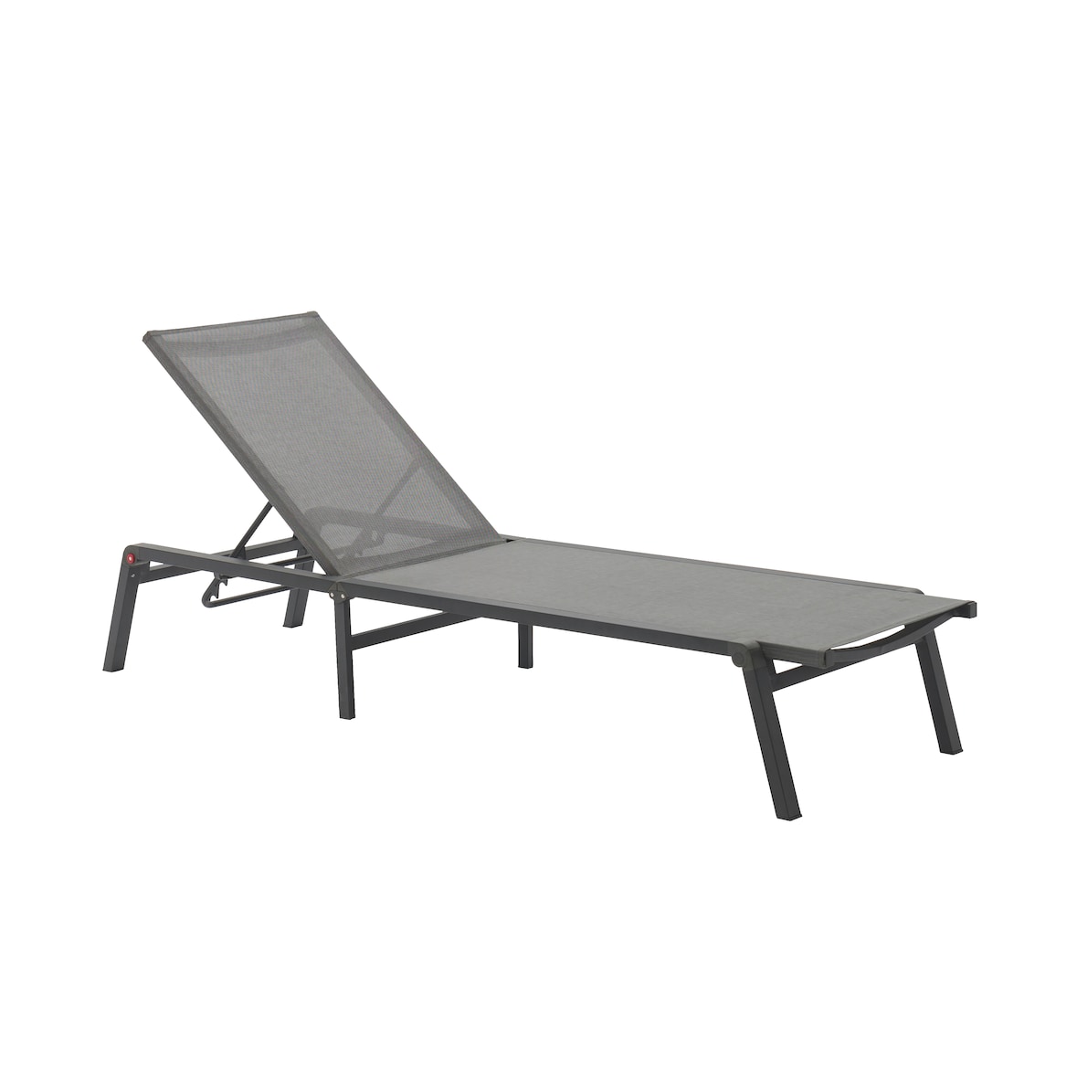 METRO PROFESSIONAL Klappliege mit Kippfunktion Jabilo, Alu/Textilen-Bespannung, dunkelgrau