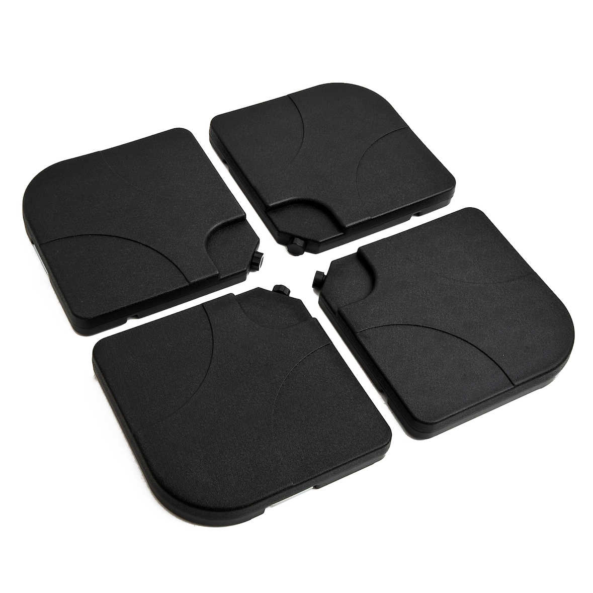 Base Soporte de Sombrilla Pie para Parasol Negro