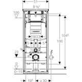 thumbnail of Geberit GIS WC-Eckmodul mit Sigma UP-Spülkasten, Bauhöhe 1140 mm