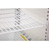 thumbnail of Vitrina refrigerada con 1 puerta, 3 estantes, plástico/cristal, 88,5 x 42,8 x 38,6 cm, refrigeración por aire, 68 L, blanca, Polar G619