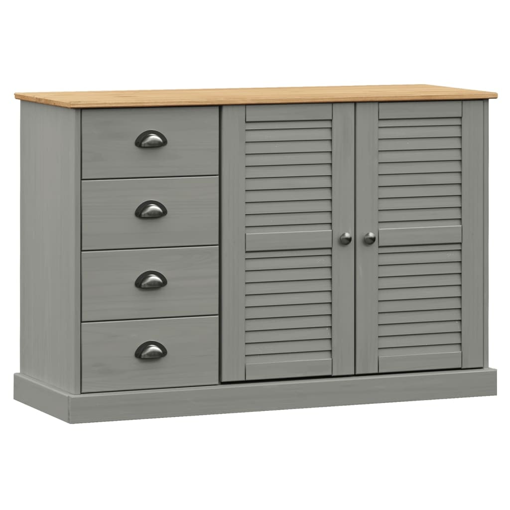 vidaXL Sideboard mit Schubladen VIGO 113x40x75 cm Massivholz Kiefer