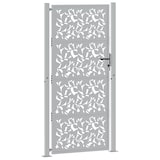 thumbnail of vidaXL Poort met bladontwerp 105x205 cm weervast staal