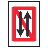 thumbnail of Begegnen und überholen verboten Symbol A2 (420x594mm)