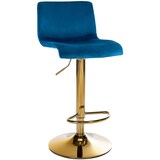 thumbnail of CHEFGASTRO Barhocker MAUI Samt G HxBxT 83x39x36cm Samt Blau Barstuhl