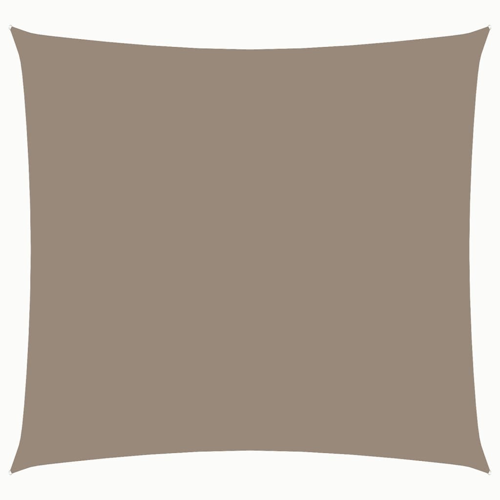 Toldo de vela cuadrado tela Oxford gris taupe 4x4 m