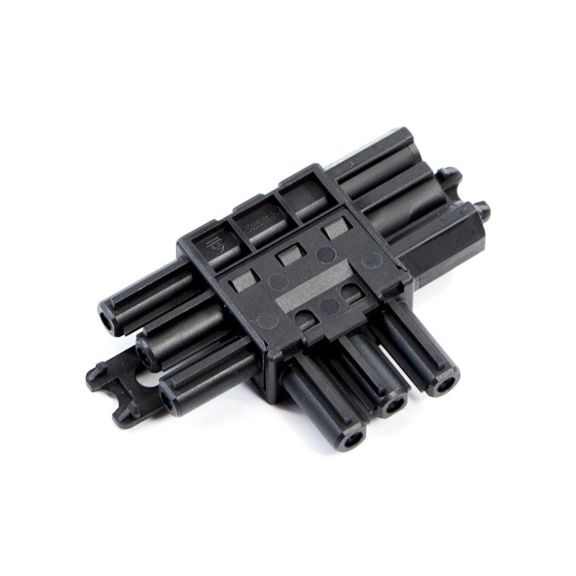 BACHMANN Verteilerblock WIELAND GST18 1xIn/2xOut, flach, schwarz