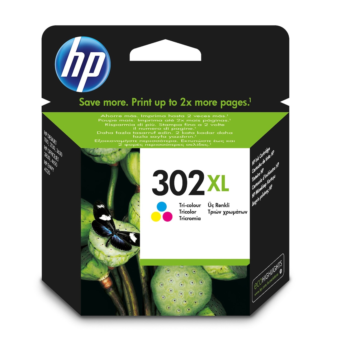 HP 302XL DRUCKPATRONE DREI-