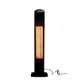 thumbnail of METRO Professional Riscaldatore elettrico a colonna, alluminio / acciaio, 16 x 8,6 x 104,7 cm, 2 livelli di potenza, timer, nero