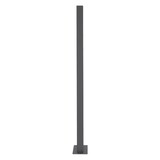 thumbnail of ECD Germany Standbriefkasten Anthrazit Edelstahl 170 cm mit Zeitungsfach, Postkasten Holzoptik, pulverbeschichteter Stahl