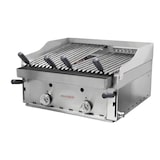 thumbnail of barbacoa de 60 con parrilla elevable pavonada y parrillas vascas