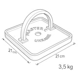 thumbnail of Prensa de hamburguesas cuadrada de hierro fundido Ø21 cm – Negra