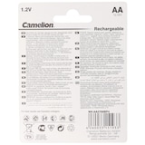 thumbnail of Bateria recarregável AA, Mignon LR6, HR6, NiMH com até 2700mAh em embalagem blister de 4, dimensões 50,5x14,1mm