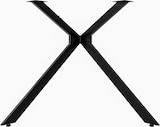 thumbnail of DELUKE® Tischgestell Metall PROXI Stahlgestell beschichtet, 72x135x71cm HxBxT Outdoor Tischbeine Tischfüße Tischuntergestell Schwarz