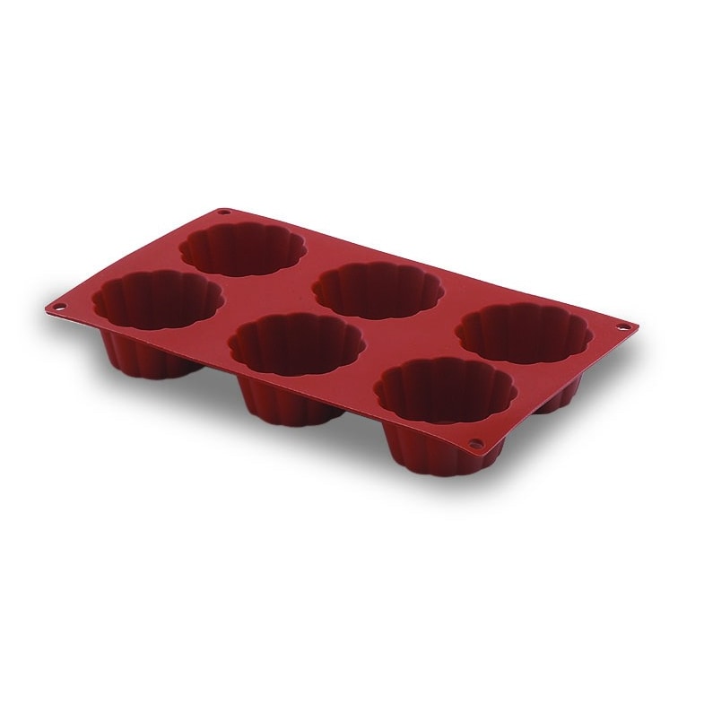 Mould Silikon Briochette 6 Hohlräume von Lacor