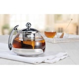 thumbnail of Edelstahl Teekanne Glas Teekocher ca. 1,2L