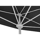 thumbnail of METRO PROFESSIONAL Demi-parasol rectangulaire, acier/aluminium, 2.1 x 1.3 m, avec manivelle, hydrofuge, anthracite/platine