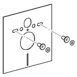 thumbnail of Geberit Schallschutzset Kombifix für Wand-WC/Bidet PE-E weiß