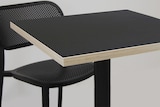 thumbnail of RestooTab - Tisch Rome 70x70cm Dekor schwarz Kanten in Holzoptik