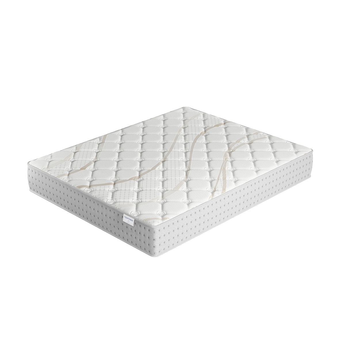 Matelas 200x200cm–Epaisseur 25cm–Ressorts Ensachés et Mousse Haute Densité