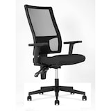 thumbnail of NOWYSTYL - Fauteuil de travail TAKTIK MESH ERGON - contact permanent, accotoirs 1D, tissu noir