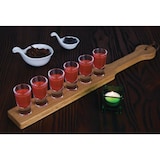 thumbnail of Olympia Servierbrett für Shotgläser Eichenholz