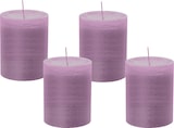 thumbnail of Rustik Marble Kerzen (durchgefärbt mit ASF) Mauve Lila 130 x 68 mm, 4 Stück