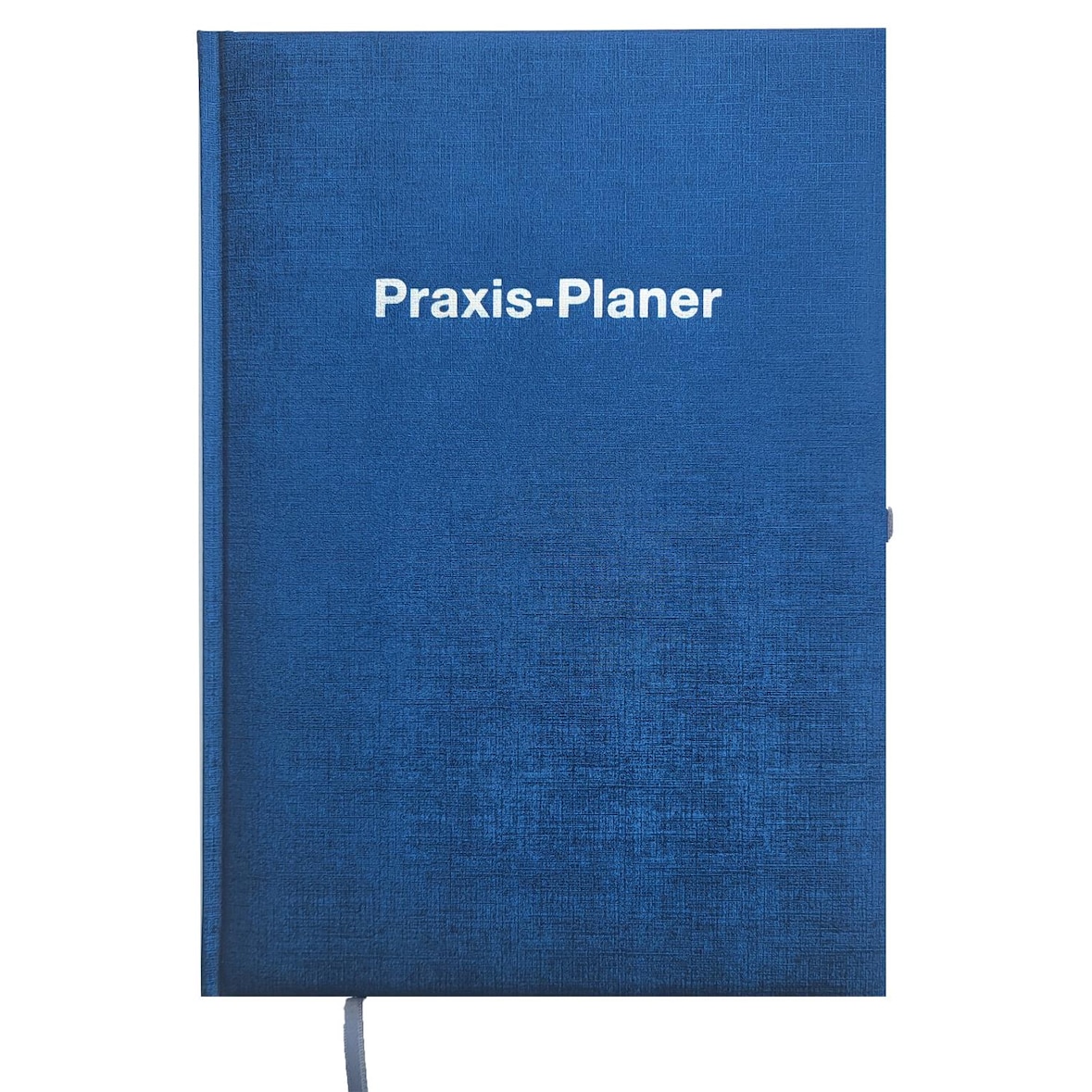 2026 ADINA Praxis-Planer A4 1 Tag auf 1 Seite blau-metallic mit Silberprägung