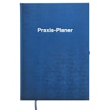 thumbnail of 2026 ADINA Praxis-Planer A4 1 Tag auf 1 Seite blau-metallic mit Silberprägung