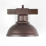 thumbnail of Licht-Erlebnisse Geschmackvolle Wandlampe in Burgund Holzfarben Holz Metall E27 230V Vintage Wandleuchte Schlafzimmer Flur Wohnzimmer, LU9051