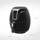 thumbnail of PRINCESS Aerofreidora Digital XL, Panel de Control Digital Táctil, Fácil de Limpiar, 1400 W, 3.2 Litros, Acero Inoxidable, Negro