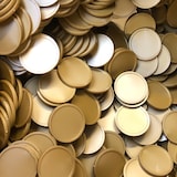 thumbnail of CombiCraft Blanco munten / Consumptiemunten Goud - Ø29mm - 100 stuks