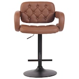 thumbnail of Barhocker Dublin Kunstleder cognac/schwarz