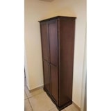 thumbnail of shopinnovativo -Armadio stipo 2 ante 6 ripani arte povera in legno massello e mdf con rifinitura in noce 87x40x192 H