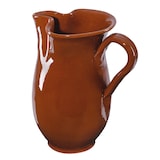 thumbnail of 1L Tonkrug rot-braun glasiert Wein-Krug rustikal antike Kanne für Sangria