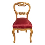 thumbnail of Sedia poltrona stile Luigi XVI in faggio, elegante e resistente, alta qualità