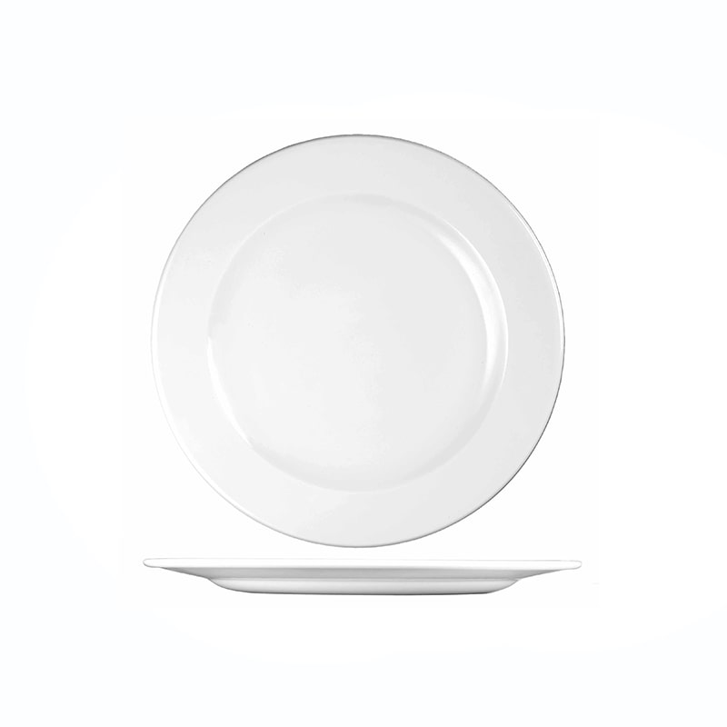 Churchill Set 12 Piatti Piani Profile, in Ceramica, Bianco, 17cm