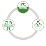thumbnail of LEITZ  Scatola Archivio pieghevole in tessuto con coperchio e maniglie, Formato Medium, per la Casa e l'Ufficio, Grigio, Conf. 2 pezzi, 61440089