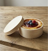 thumbnail of MONOUSO - Caja de Madera Horneable con Molde para Tartas Ø8,8x4,0cm 150ml (50 Uds)