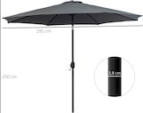 thumbnail of Sombrilla de Jardín Ø295x250 cm con Manivela Parasol Exterior con Mecanismo de Inclinación y Poste Desmontable de Metal para Terraza Piscina Patio