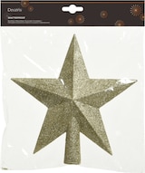 thumbnail of Christbaumspitze Stern Glitzer Weihnachtsbaumspitze Tannenbaumspitze gold