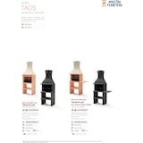 thumbnail of MF - BBQ Taos Plus met 1 zijtafel (Oranje/Beige - 110x58x214 cm) REF: M01019 - Voor buitengebruik.