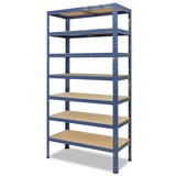 thumbnail of shelfplaza HOME 230x45x40 cm Schwerlastregal in blau mit 7 Böden und 125 kg Traglast pro Boden