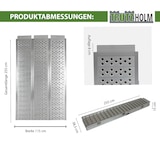 thumbnail of DREIBREIT by TRUTZHOLM 3-fach Auffahrrampe klappbar Alu  255cm 115 cm Breite 1020kg grau gelocht