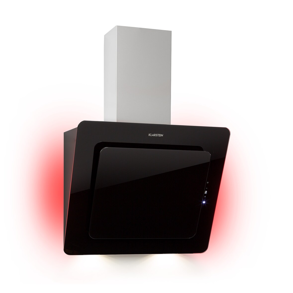 Klarstein Helena 60 Dunstabzugshaube 595 m³/h LED-Display schwarz Schwarz