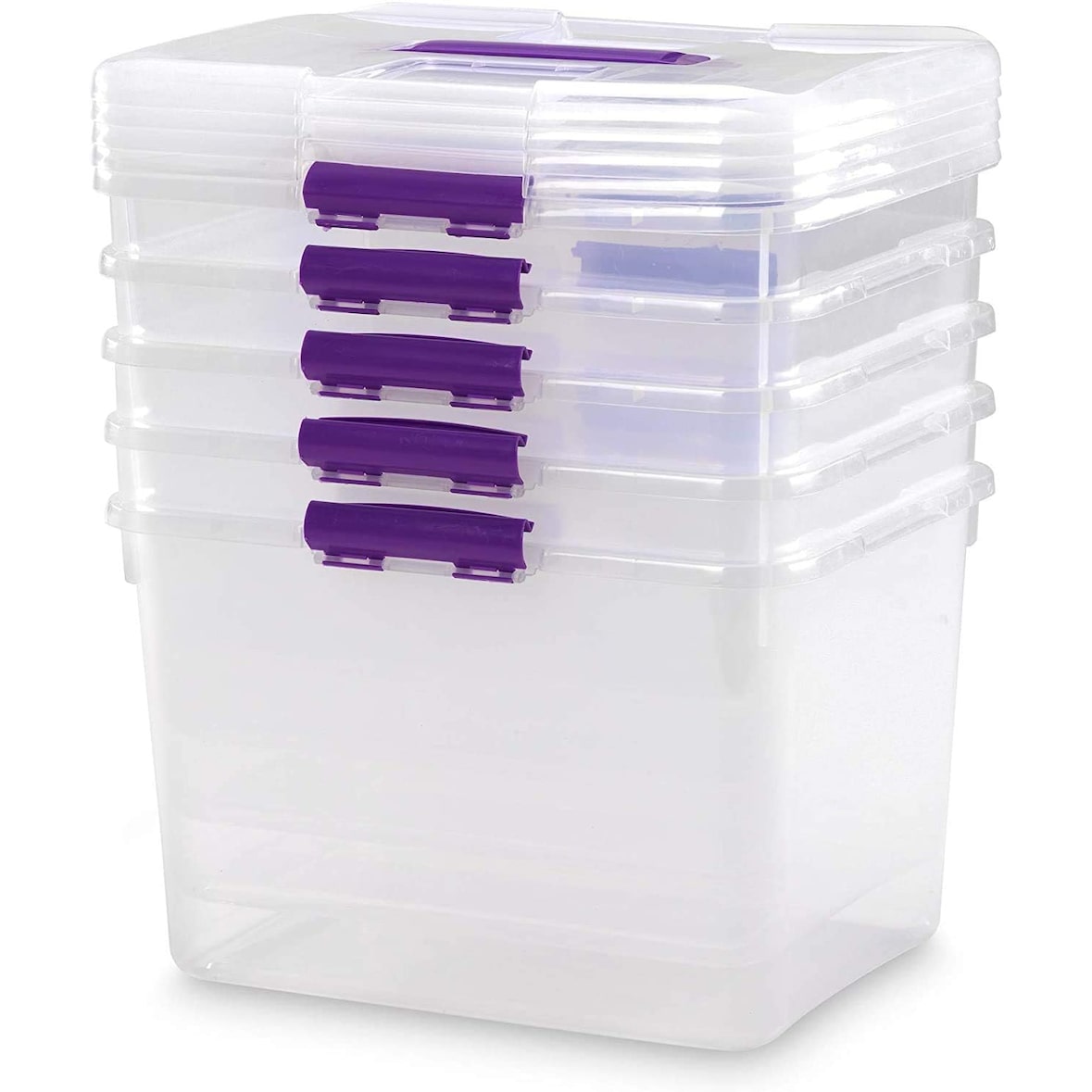 Pack 6 cajas de Almacenaje Capacidad de 30 litros | Medidas 425 x 325 x 280 mm | Lote de 6 Unidades