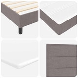 thumbnail of vidaXL Boxspringbett mit Kopfteil Taupe 180 x 200 cm Stoff