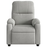 thumbnail of vidaXL Massagesessel Hellgrau Mikrofasergewebe