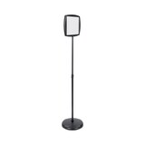 thumbnail of Bi-Office - Letrero de piso rectangular, horizontal, negro, 270x470 mm
