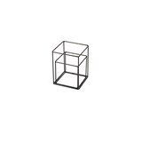 thumbnail of Blumentopf / Pflanztopf, mit Metallständer, 2er-Set, weiß / schwarz, Metall / Polypropylen