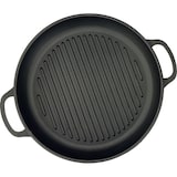 thumbnail of Grelha redonda de ferro fundido - ø 34 x 4 cm - Acessórios para churrasco - Placa para grelhar - Preto fosco